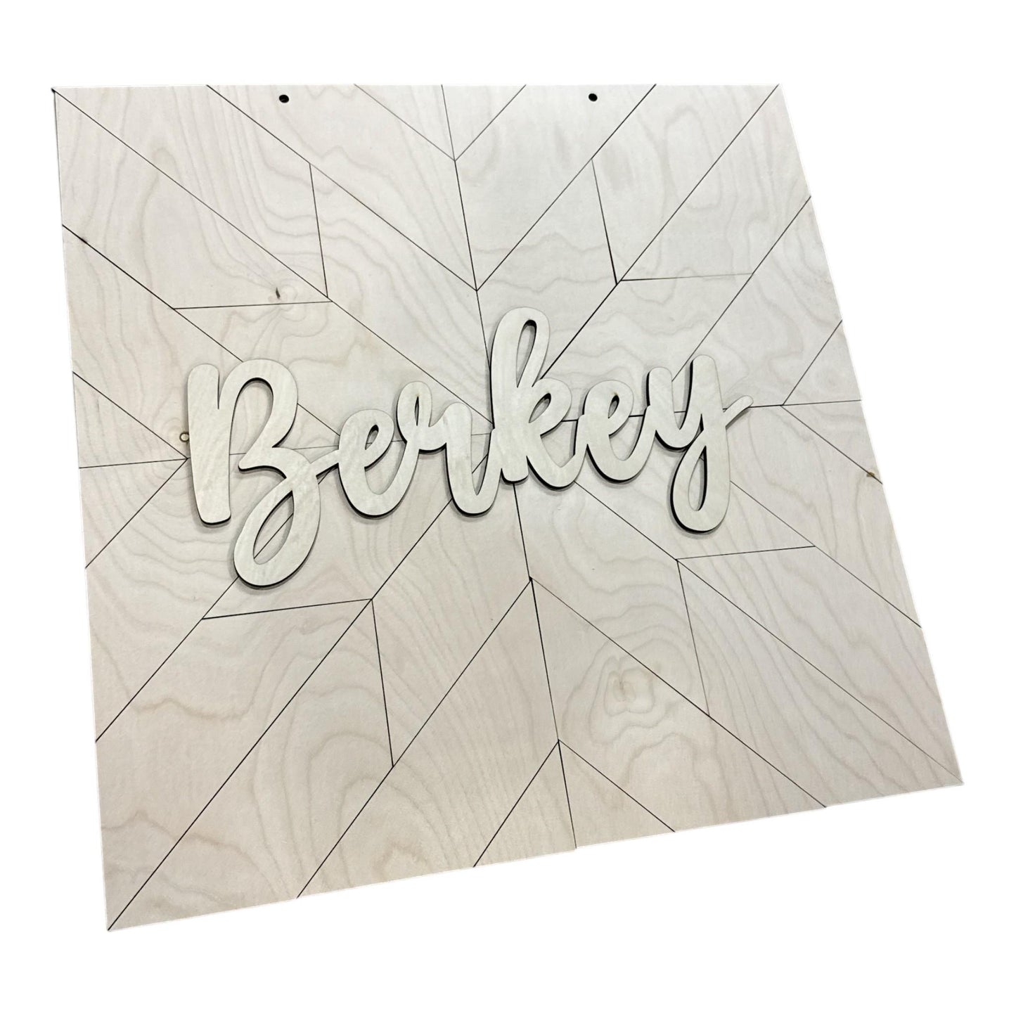 DIY Quilt Patter Door Hanger, Unfinished Door Hanger: DIY Door Hanger, Hello, Personalized