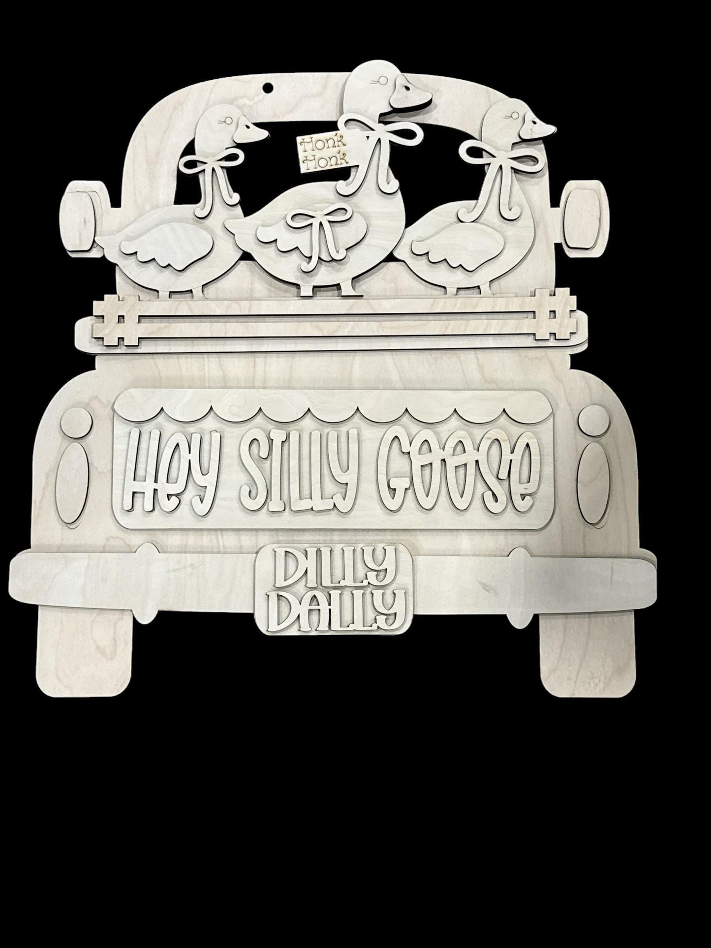 DIY Hey Silly Goose Interchangeable Truck Insert, Picket Insert, DIY Truck Kit, Interchangeable