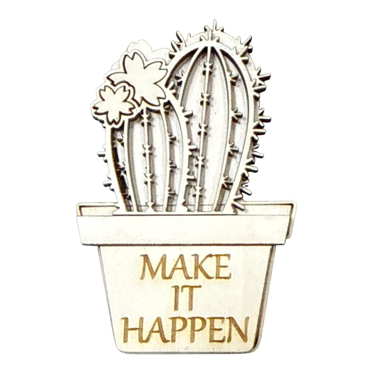 DIY Succulent Cactus Magnet, Unfinished, Fridge Magnets