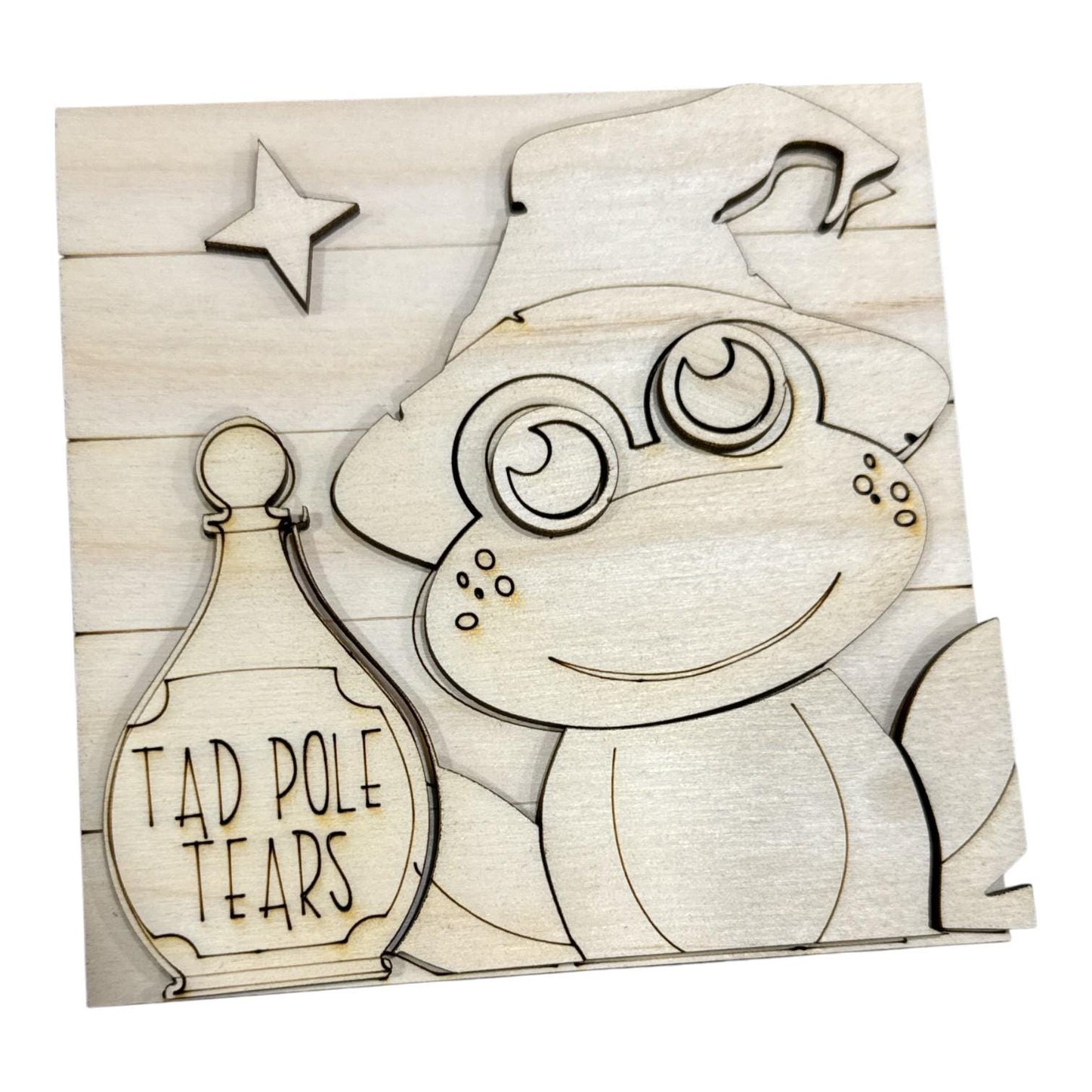 DIY Warts and Wishes Frog Halloween Ladder Inserts DIY, 4.25" Squares for inserts, Leaning ladder inserts, Halloween