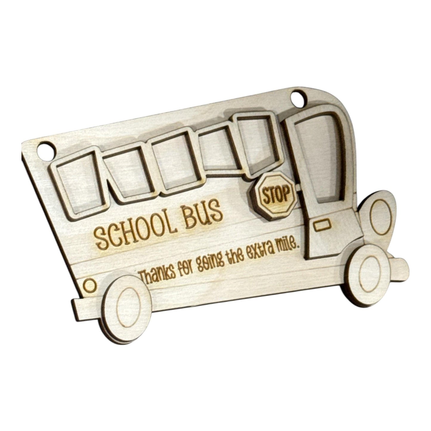DIY School Bus Ornaments, Unfinished Ornaments, School Bus Unfinished Wooden Ornaments