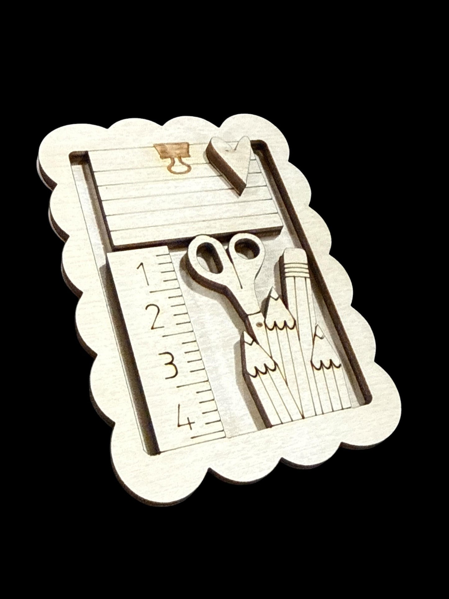 DIY Teacher Notepad Magnet, Unfinished, Everyday, Fridge Magnets DIY, Unfinished