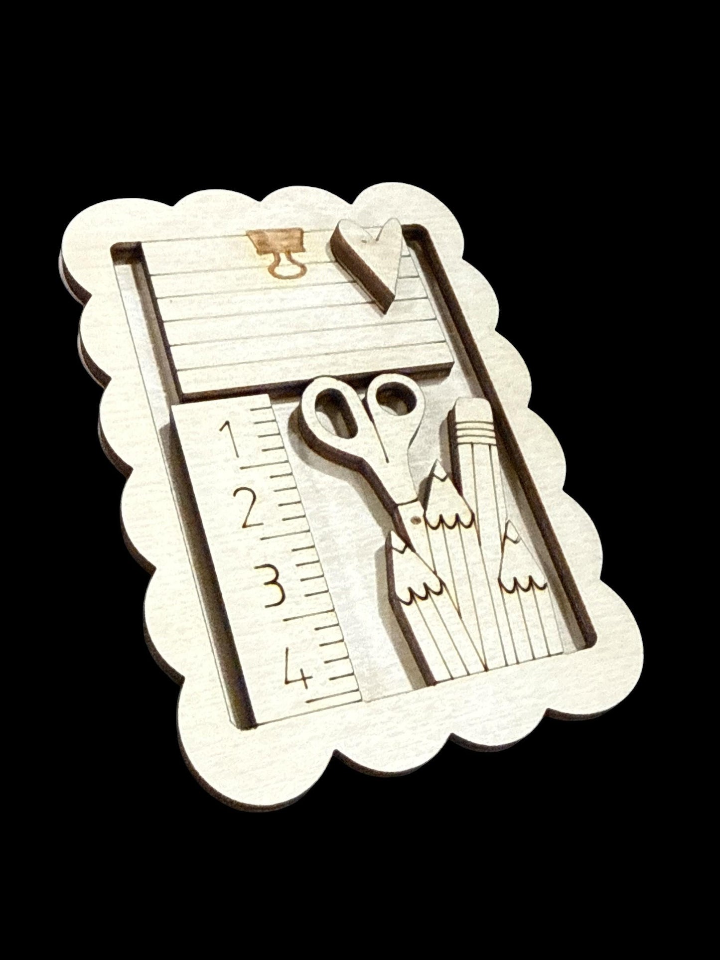 DIY Teacher Notepad Magnet, Unfinished, Everyday, Fridge Magnets DIY, Unfinished