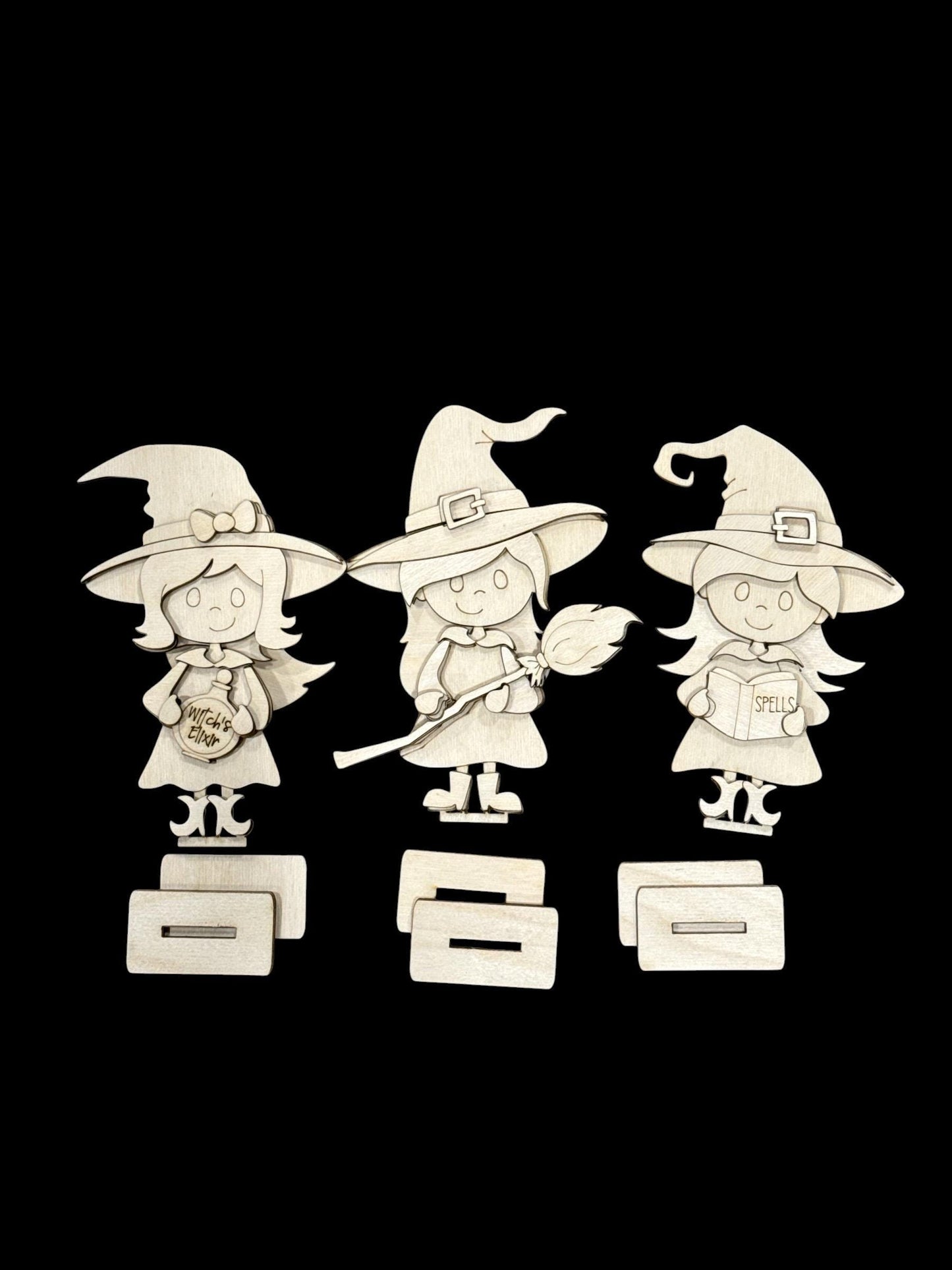 DIY Cute little Witch Shelf Sitter, Halloween, witches Tiered Tray