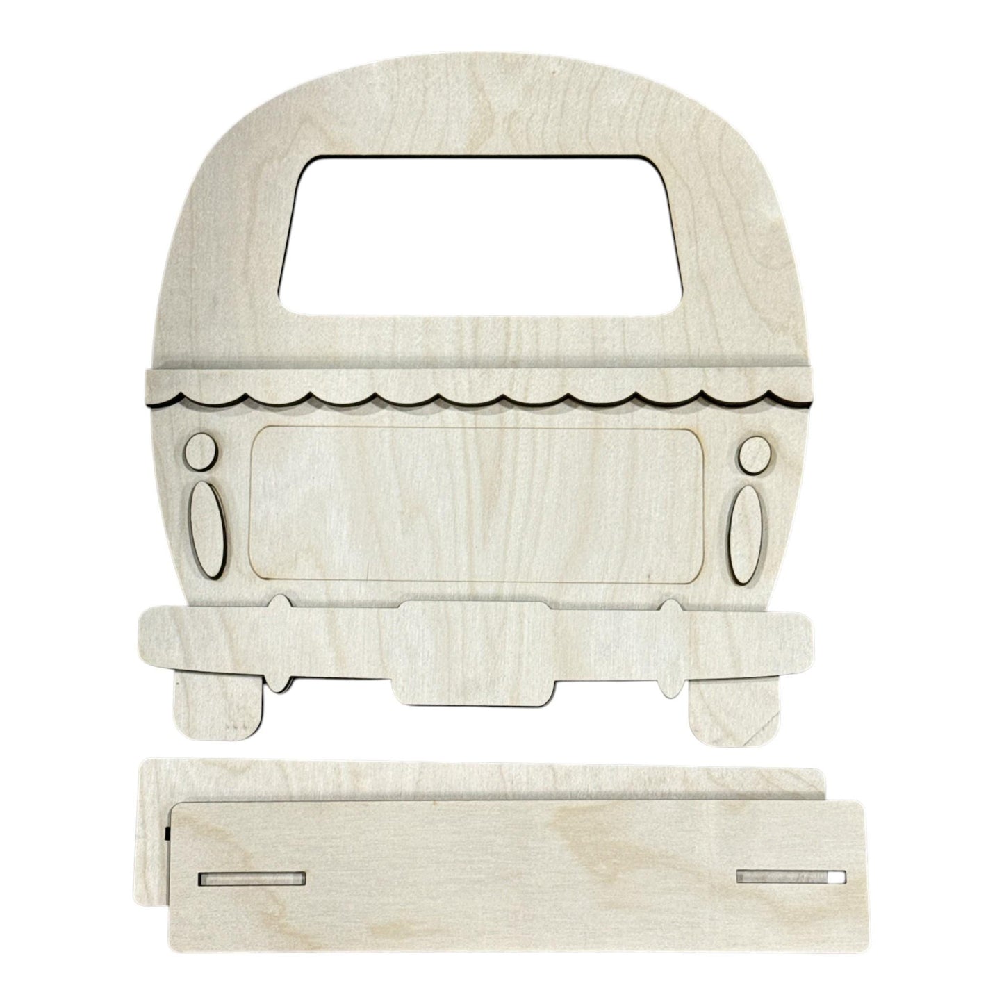 DIY Camper Interchangeable with Base, Seasonal Camper Door hanger, Unfinished