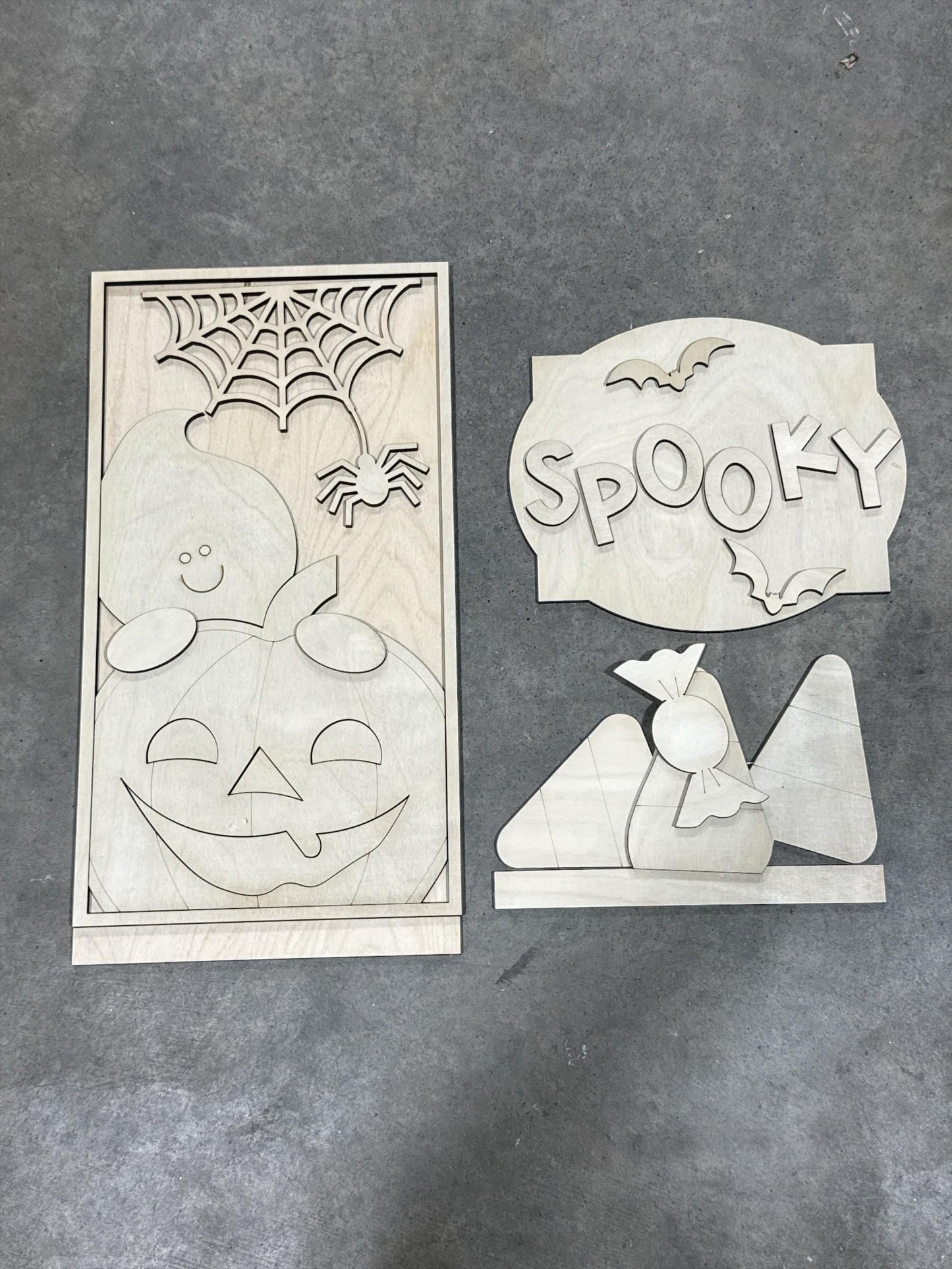 DIY Spooky Ghost Leaner Insert Only, Interchangeable Porch Leaner, Seasonal