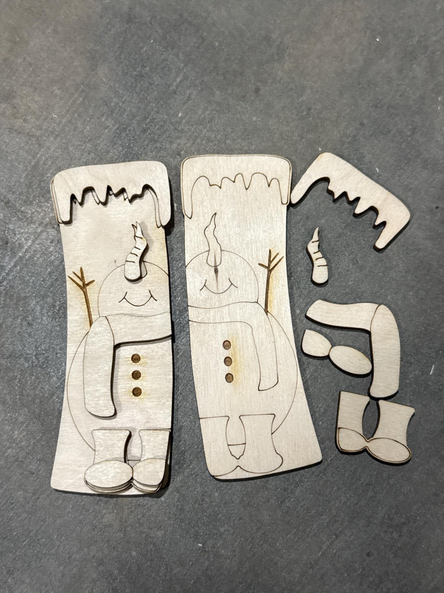 DIY Fluffy Cute Snowman Claw Clip, Wood Snowman Hair Clip Pieces, Laser Cut Blanks, Snowman Claw Clip,