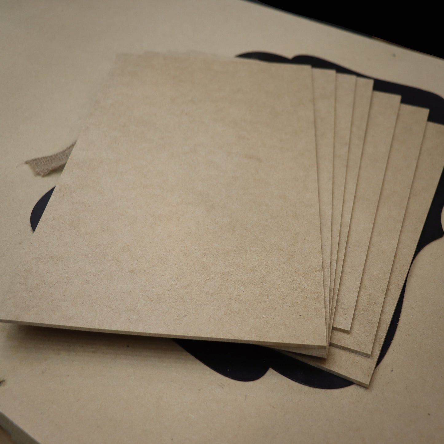 1/8” Raw MDF Light Sheets Glowforge Ready |CNC Laser Woodworking Supplies | Natural |/3MM