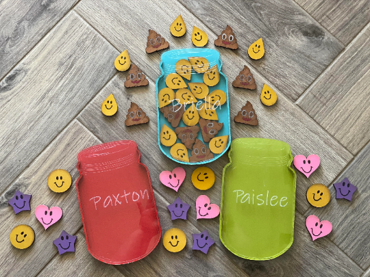 Potty Jar / Reward / Potty Chart Jar / Reward Star Jar /Personalized