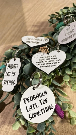 Digital File / Fun Keychains SVG / Keychains Fun SVG/ Round and Heart / Digital / SVG