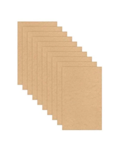 Pack of 1/4" (6mm) MDF 12" X 20" actual size (11.875" x 19.75") Glowforge CNC Crafting