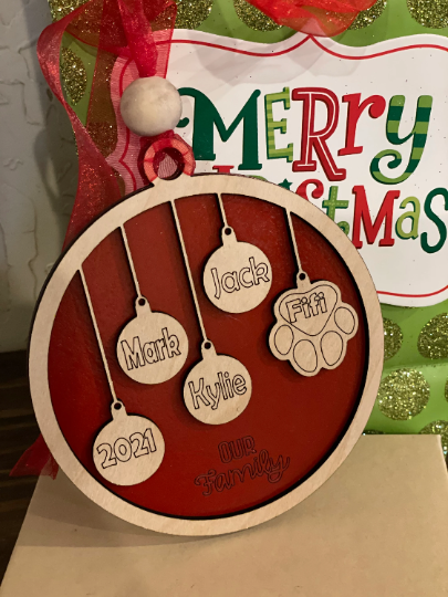 Family and Fur Family Ornament