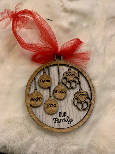 Family and Fur Family Ornament