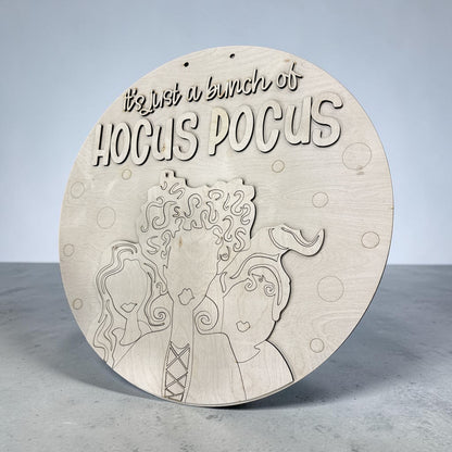 DIY Just a Bunch of  Hocus Door Hanger