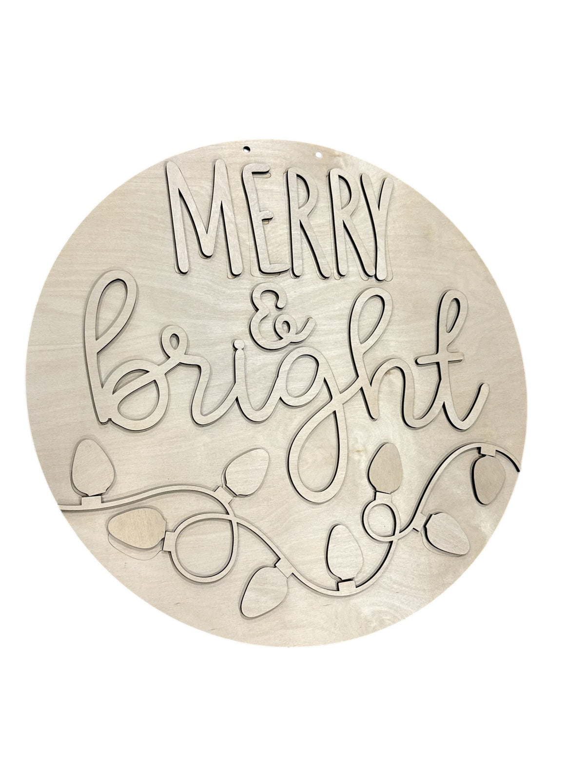 Merry & Bright with Lights Bottom Door Hanger DIY - DH364