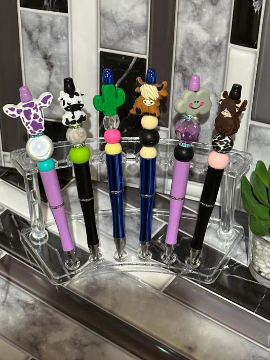 Pen Display Stand /Clear Acrylic Stand /  Easy to Transport / Bead Stand/ Stand for pens /Clear Acrylic / Pen holder /  Fun Crafty Pens