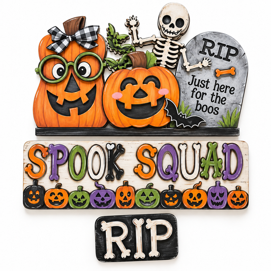 DIY 18" and 22" Spook Squad Halloween Truck Insert