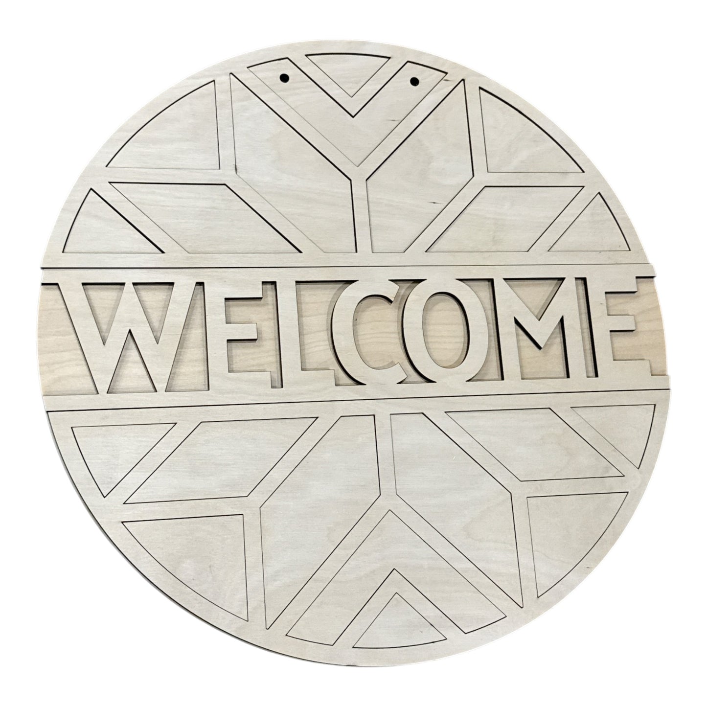 DIY Quilt Round Door Hanger, Unfinished
