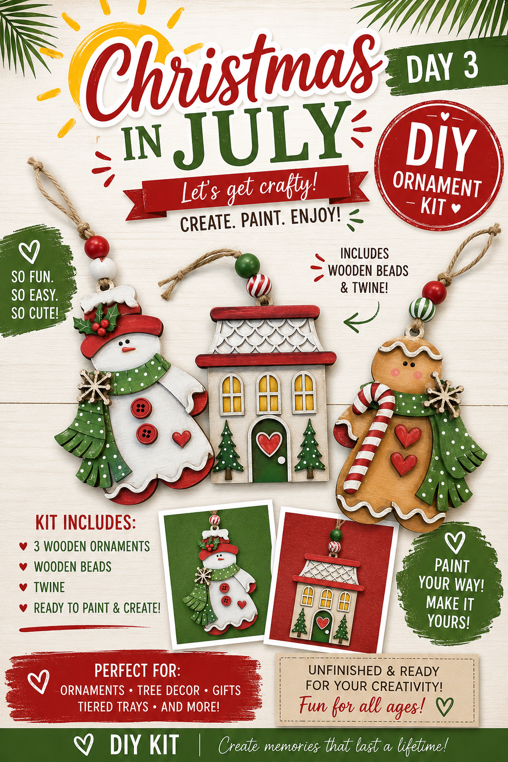 DIY Day 3 Christmas in July for Christmas