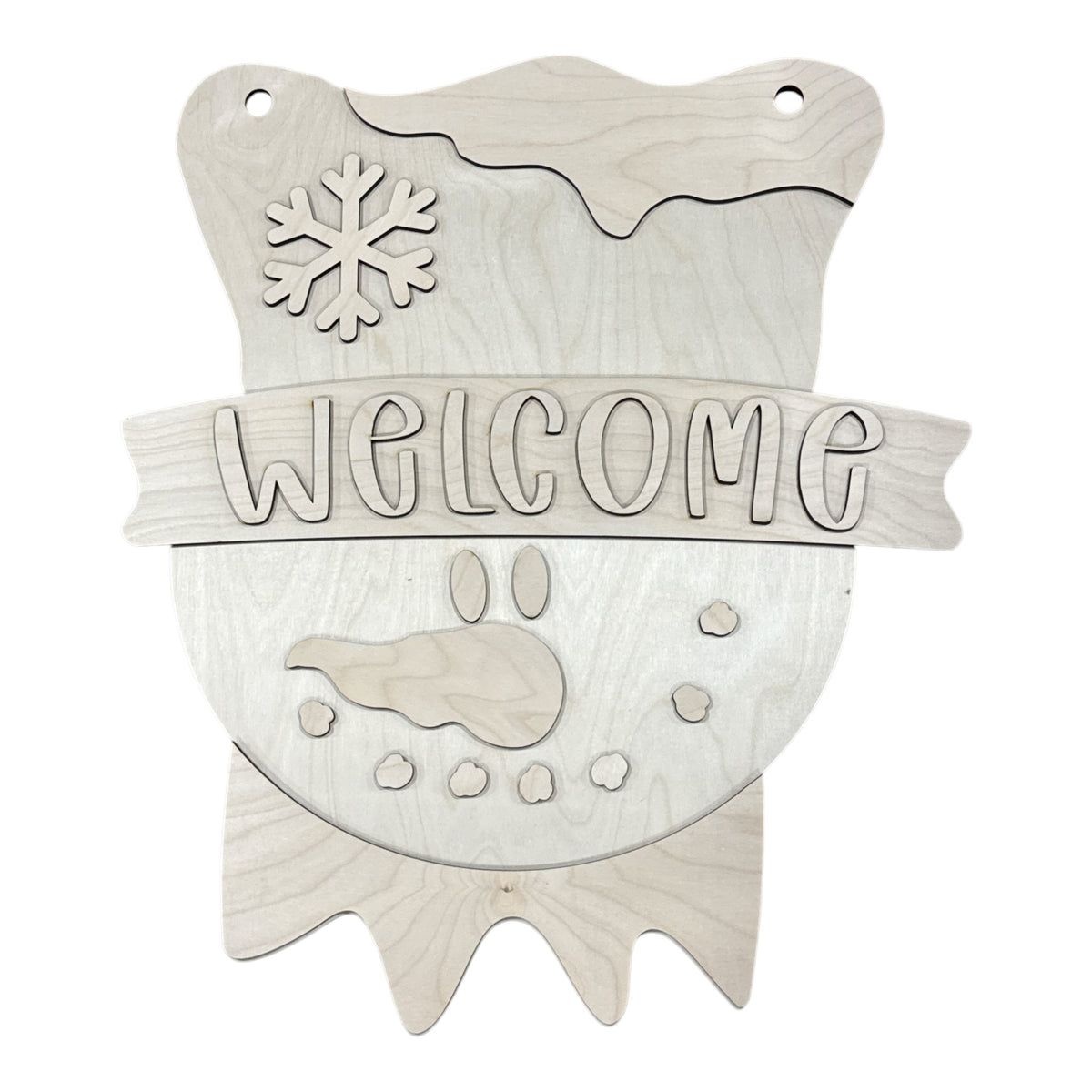 DIY Cute Snowman Face