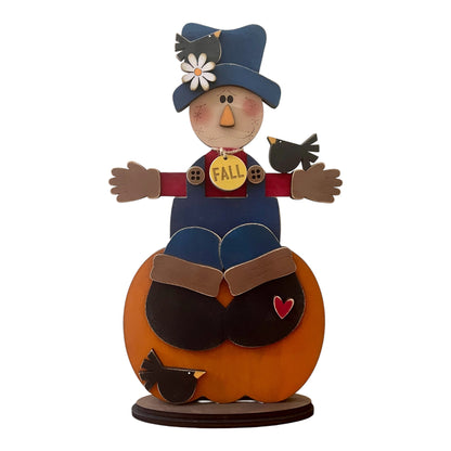 DIY Scarecrow Shelf Sitter
