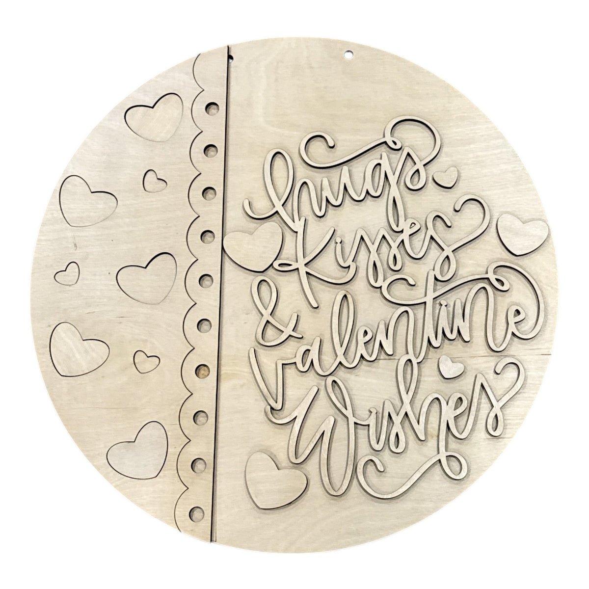 Hugs and Kisses Valentine Wishes Door Hanger, DIY - DH372