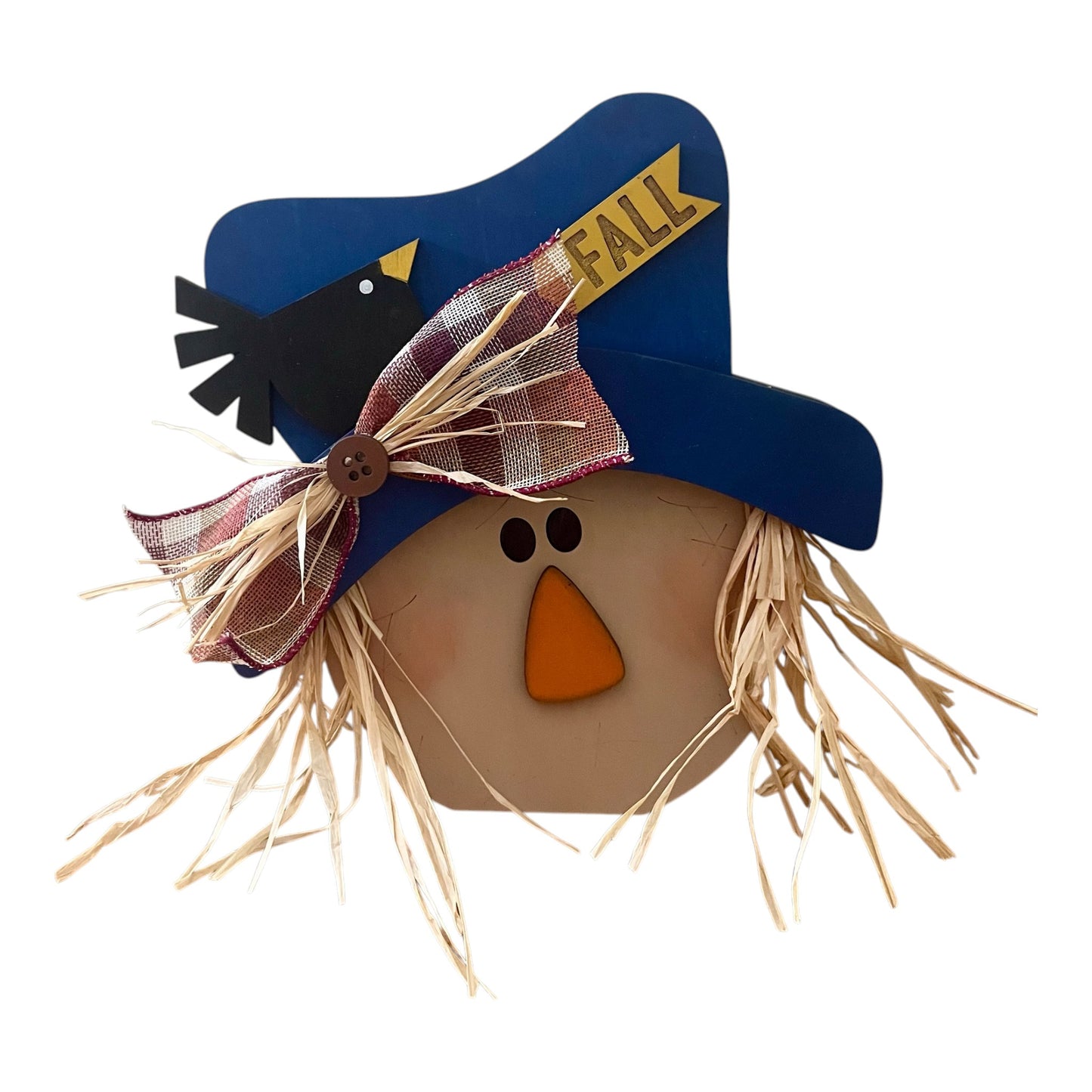 DIY Scarecrow Face Shelf Sitter