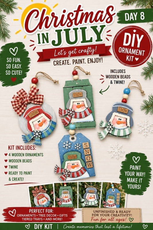 DIY Day 8 Snowman Bundle  Unfinished