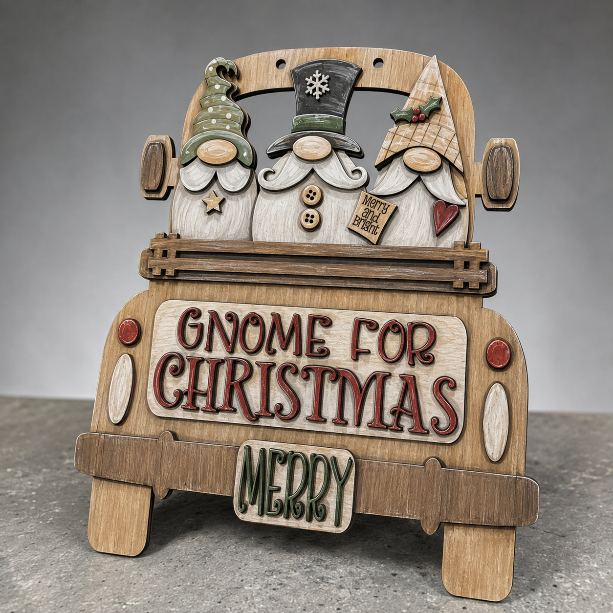 DIY 18" or 22" Gnome for Chrismtas Truck Insert