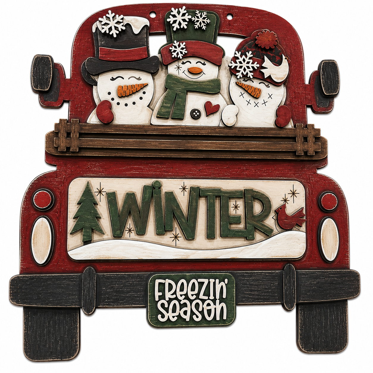 DIY 18" or 22" Three Snowman Freezin Season