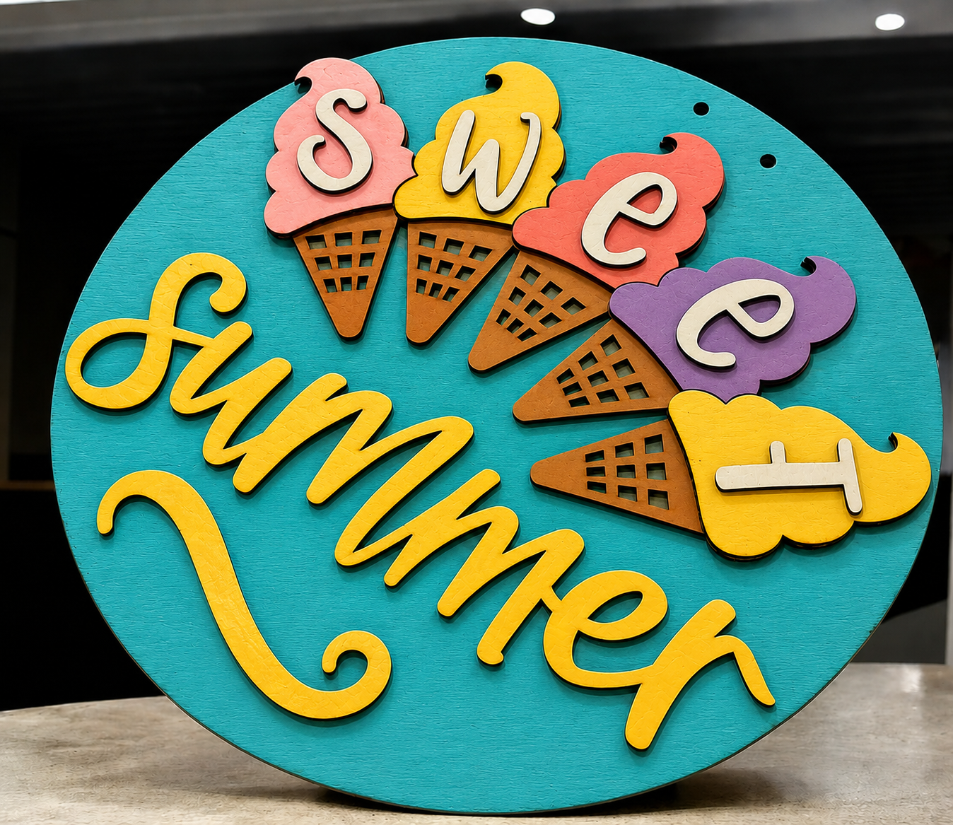 SWEET SUMMER Door Hanger | UNFINISHED DOOR HANGER (Copy)