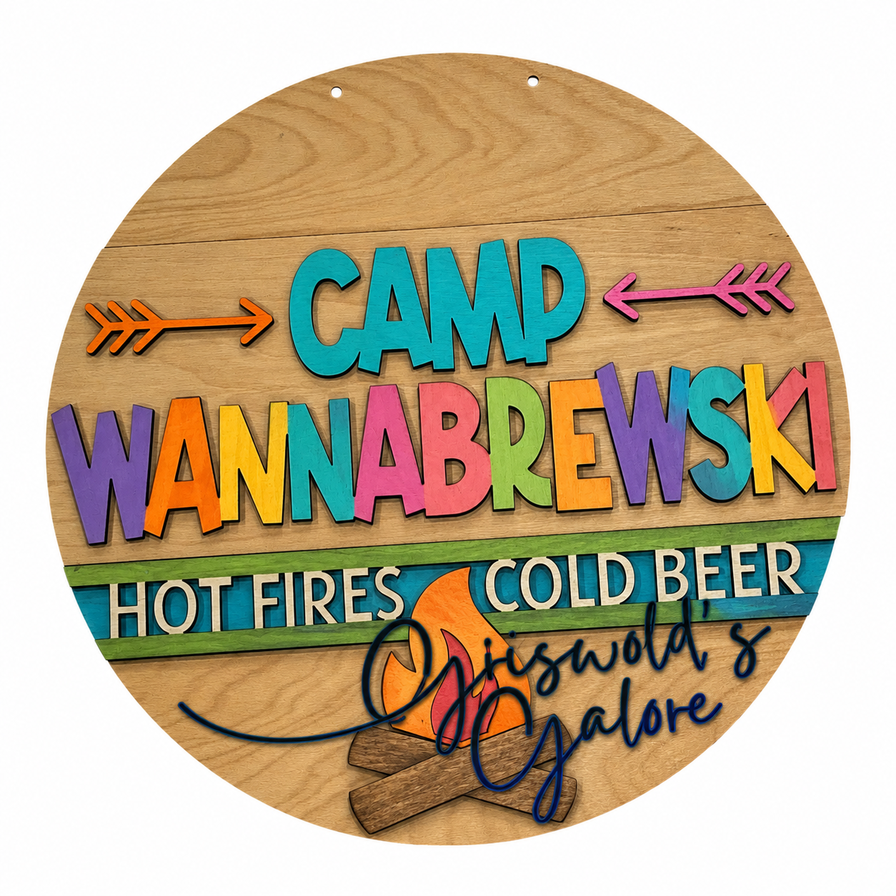 DIY Campbrewski Door hanger, Unfinished Wooden Sign: Unfinished, Campbrewski hanger, Paint Party, Fundraising, Fun porch door hanger