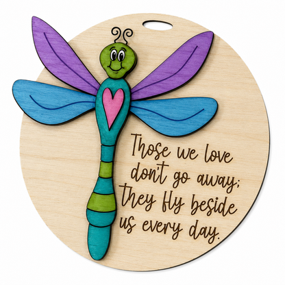 DIY Dragonfly Ornament, Those we love, Christmas Ornament, In Memory