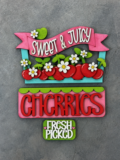 DIY Fresh Picked Cherries Truck Insert