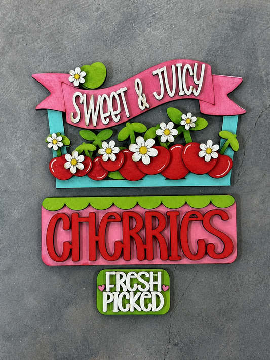 DIY Fresh Picked Cherries Truck Insert