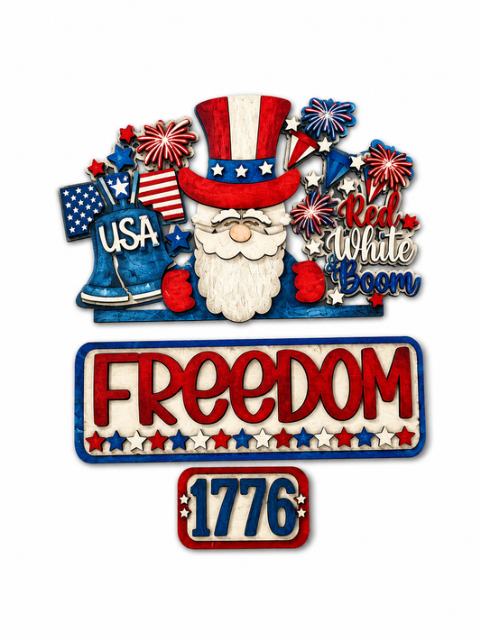 DIY 4th of July Freedom Truck Insert: Memorial Design, Decor Kit, Interchangeable Insert, 4th of July