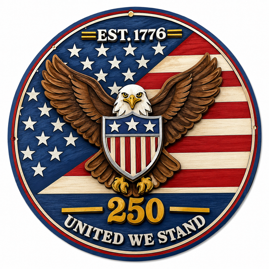 DIY America 250 Years Eagle 1776  Door hanger,