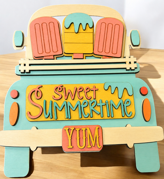 DIY Summertime Truck Insert: Popsicle Design