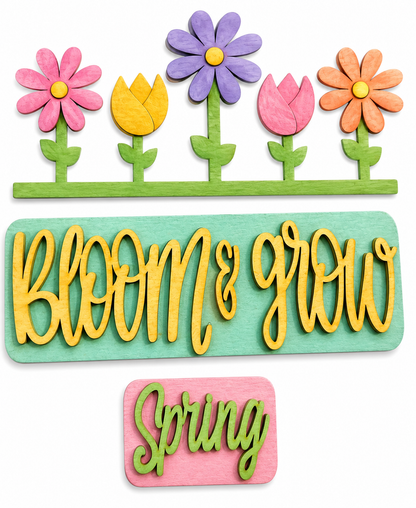 BLOOM & GROW SPRING  | TRUCK INSERT DIY BLANK