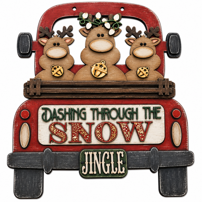 DIY 18" and 22" Dashing through the snow Reindeer
