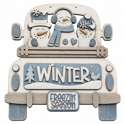 DIY 18" or 22" Three Snowman Winter Wonderland