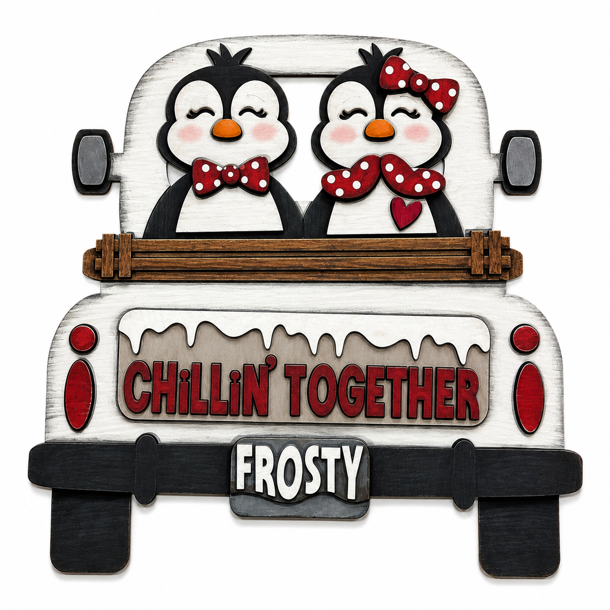 DIY 18" or 22" Penguins Chillin Together  Trucks