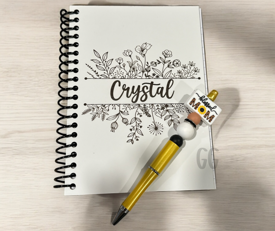 FLORAL NAME: NOTEBOOK ( CUSTOM )