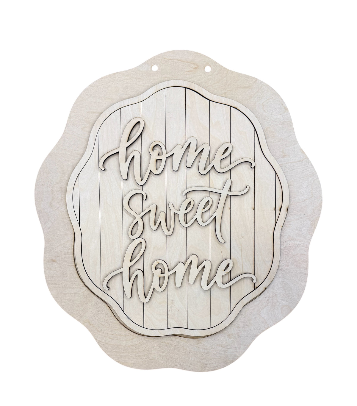 Home Sweet Home Scallop Door Hanger DIY - DH365
