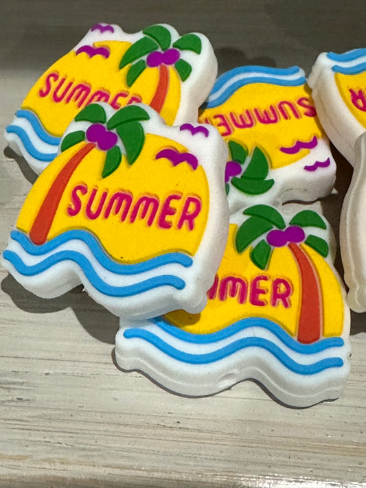 Summer / Silicone Beads/ kahala bear /Silicone Beads /Loose Beads, Jewelry Making, DIY Keychain Beaded /focal