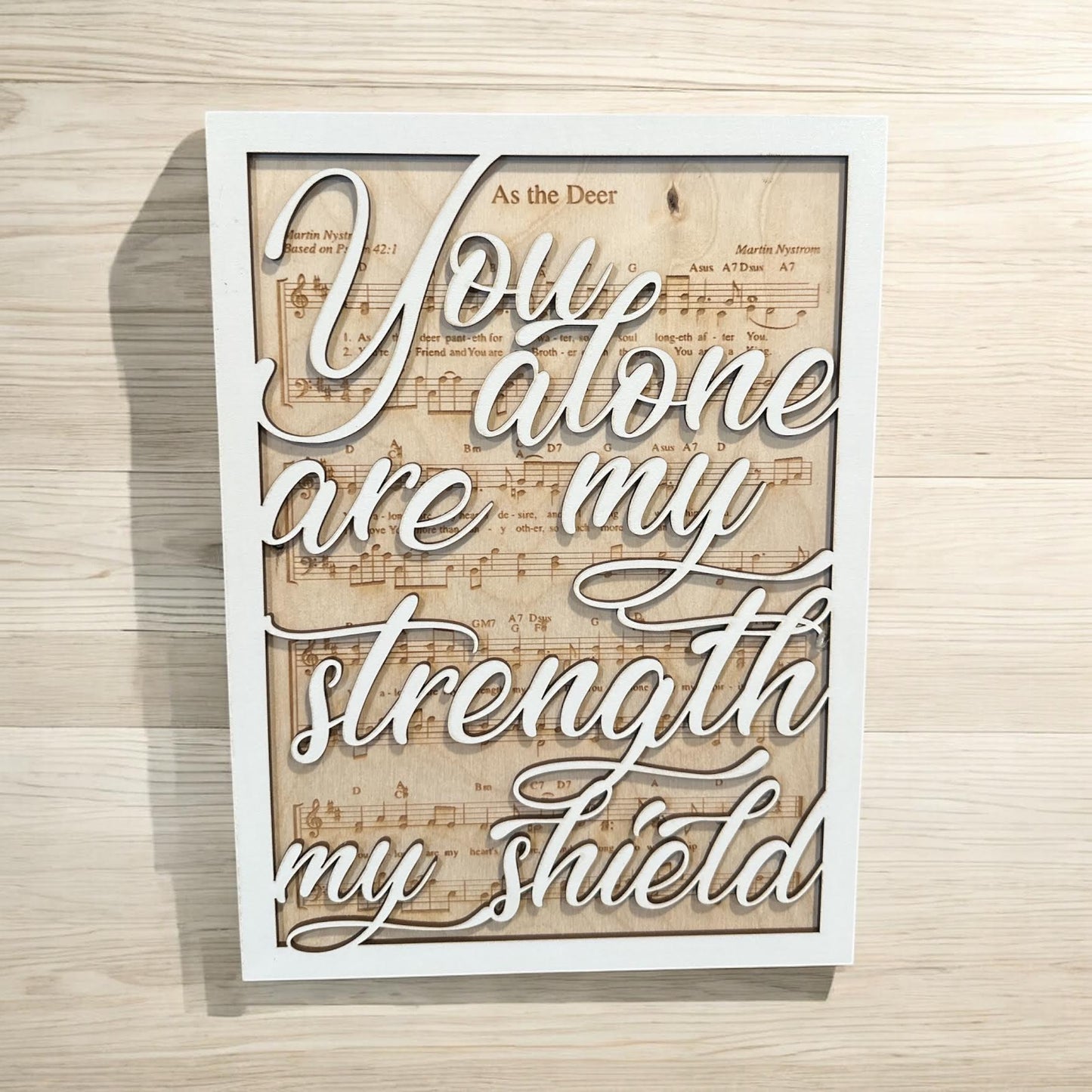 YOU ALONE ARE MY STRENGTH MY SHEILD | WS