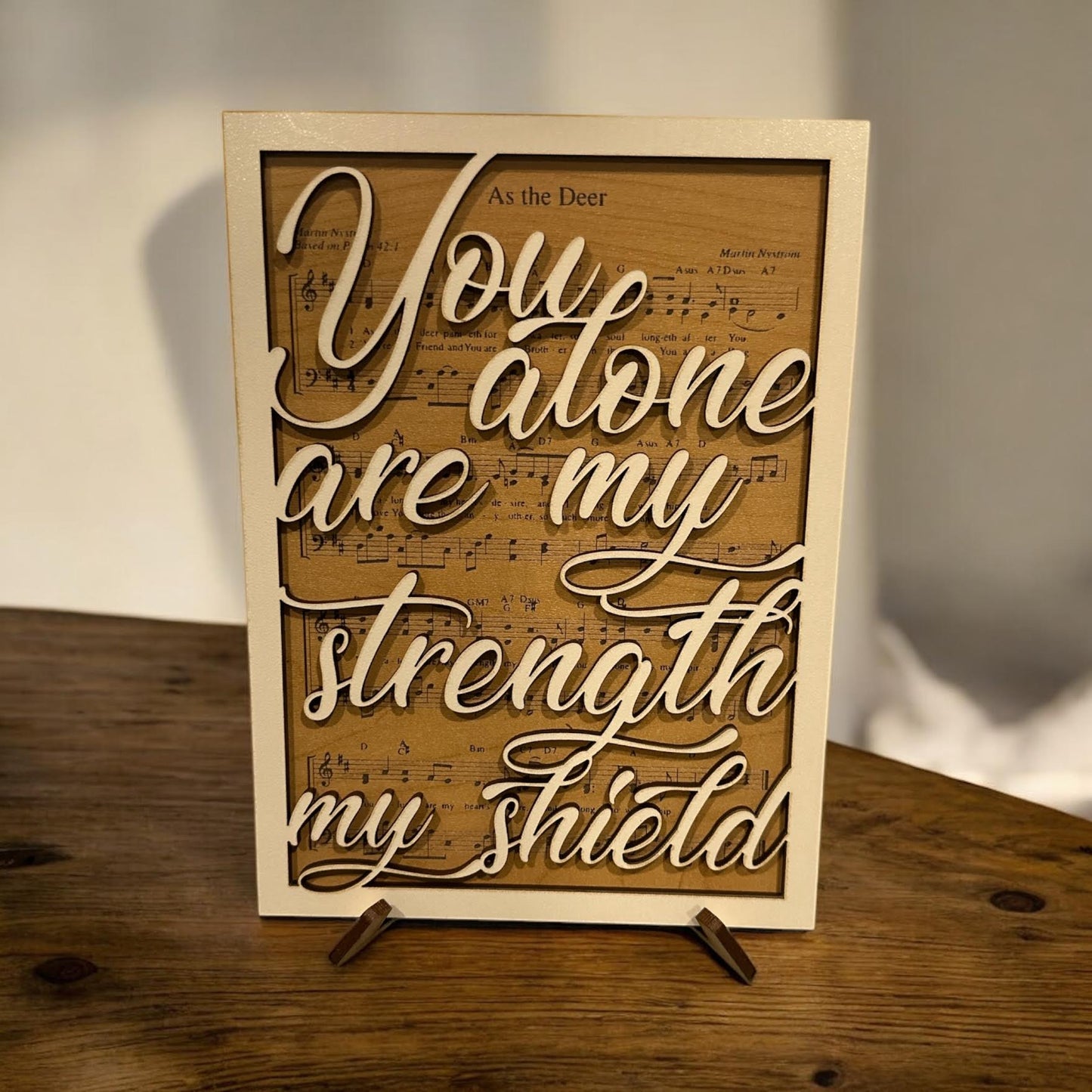 YOU ALONE ARE MY STRENGTH MY SHEILD | WS