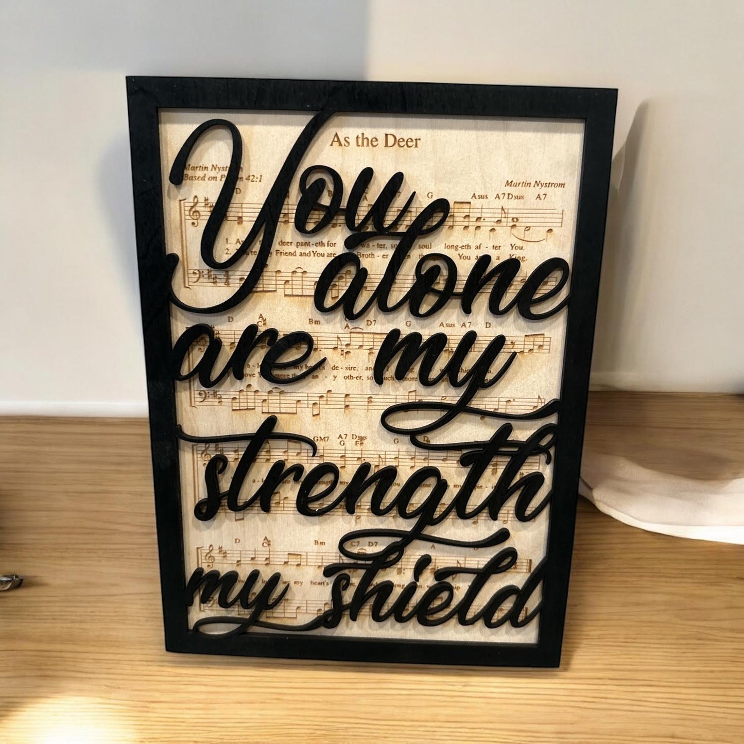 YOU ALONE ARE MY STRENGTH MY SHEILD | WS