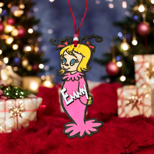 EMMY LOU - STOCKING TAG OR ORNAMENT