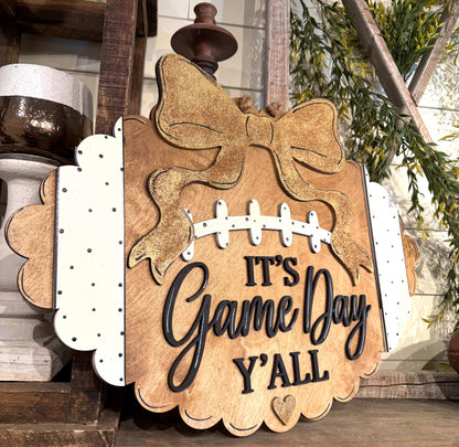 DIY Football It's Game Day Y'all
